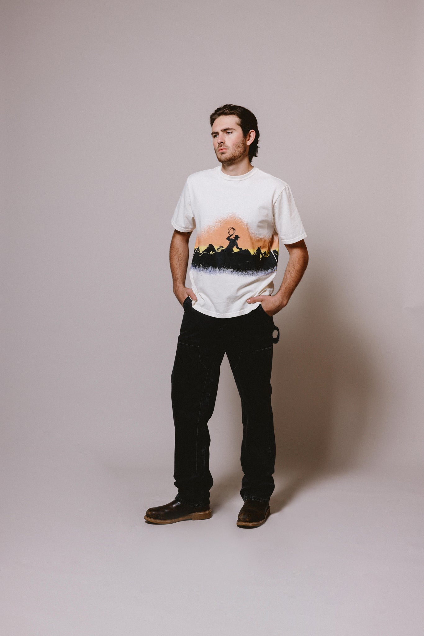 Driftin' Back T-Shirt - Sunset | Bone