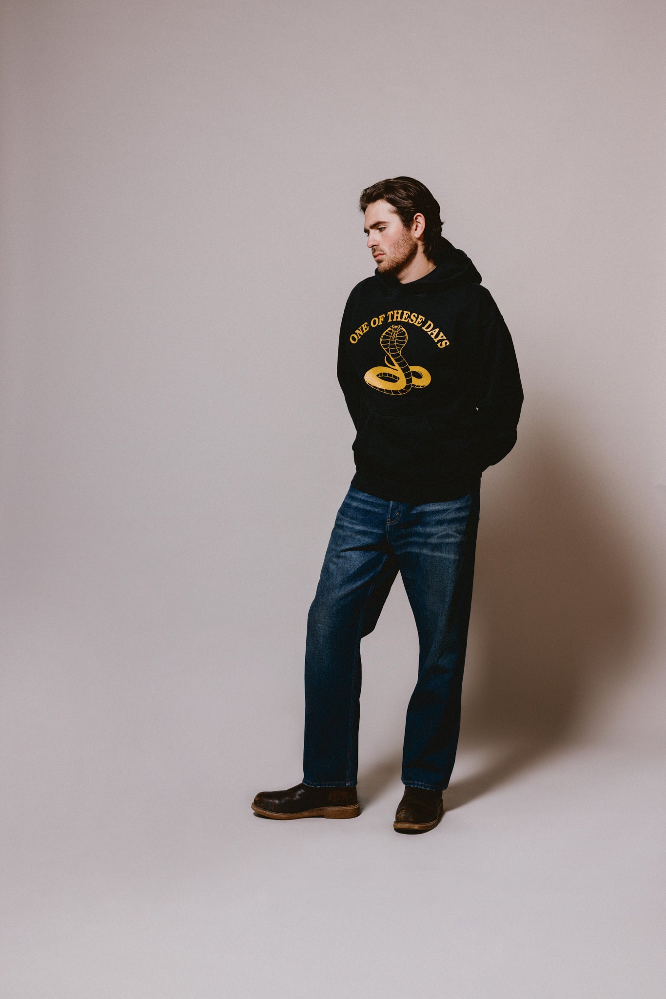 Cobra Hooded Sweatshirt | Washed Black