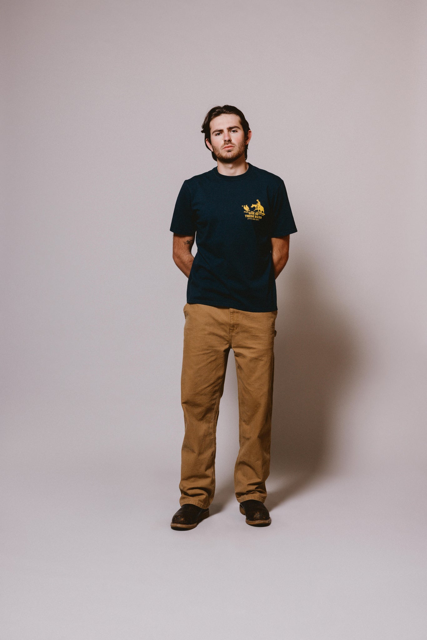 Round Up T-Shirt | Washed Black