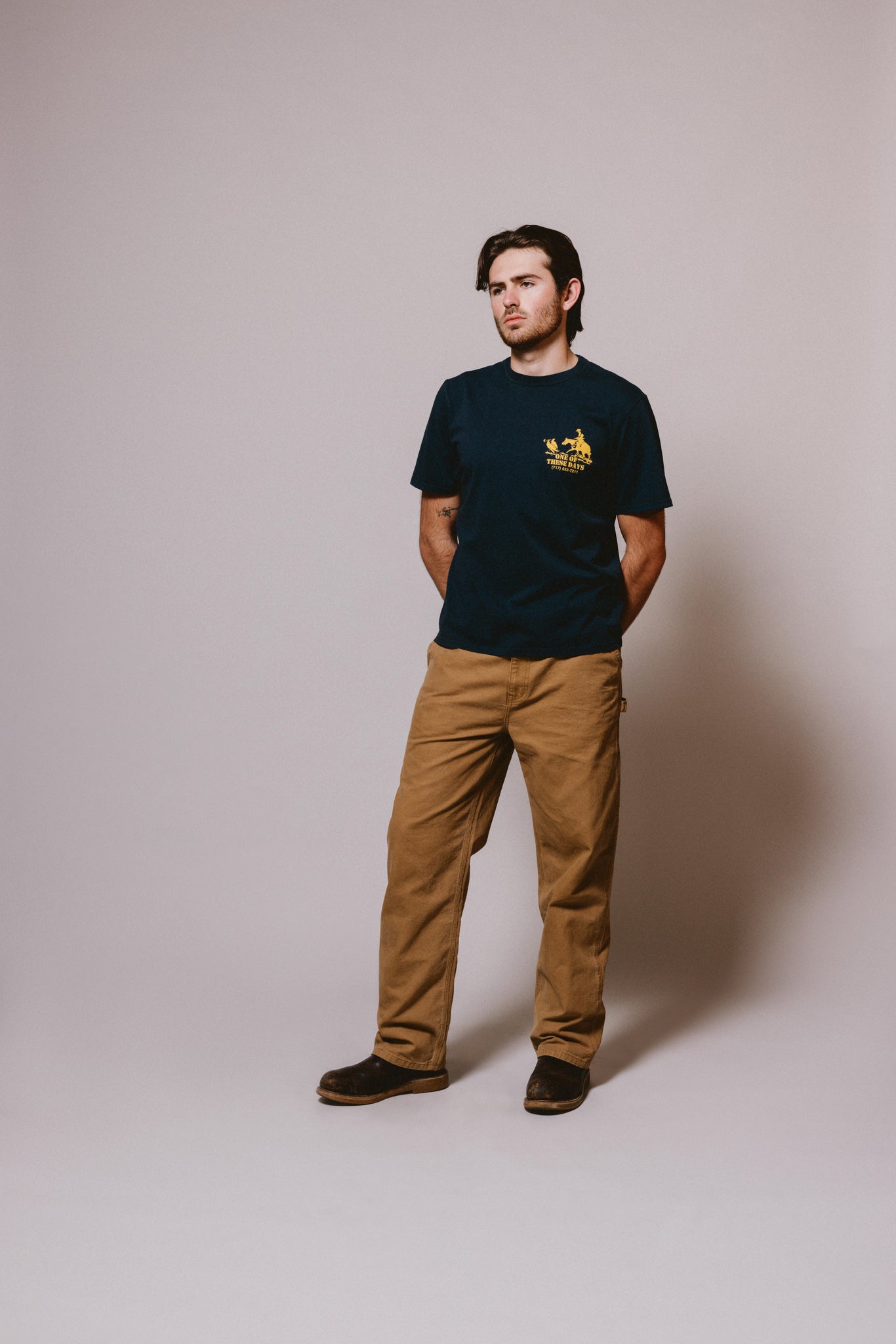 Round Up T-Shirt | Washed Black
