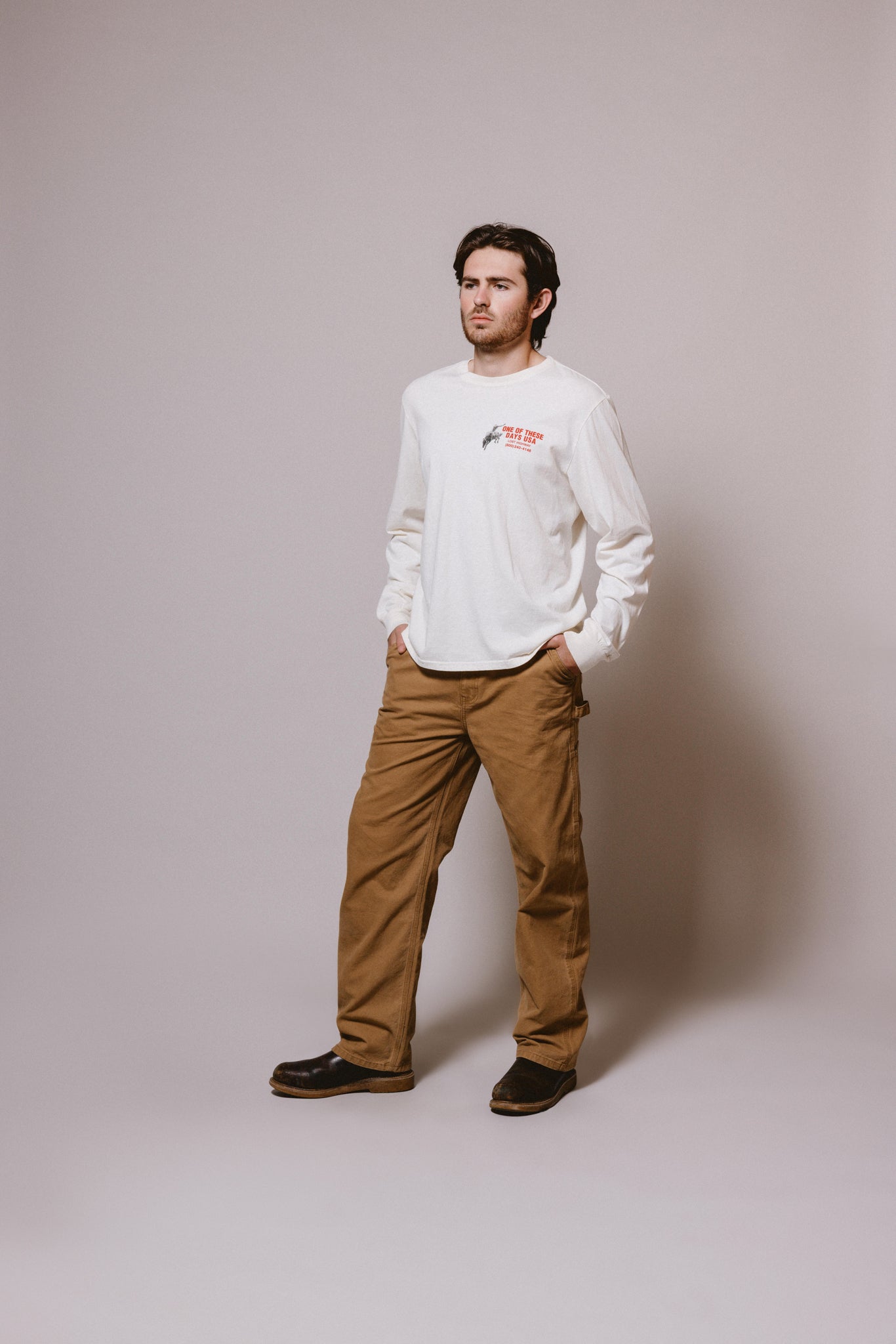 Break On Through Long Sleeve T-Shirt | Bone