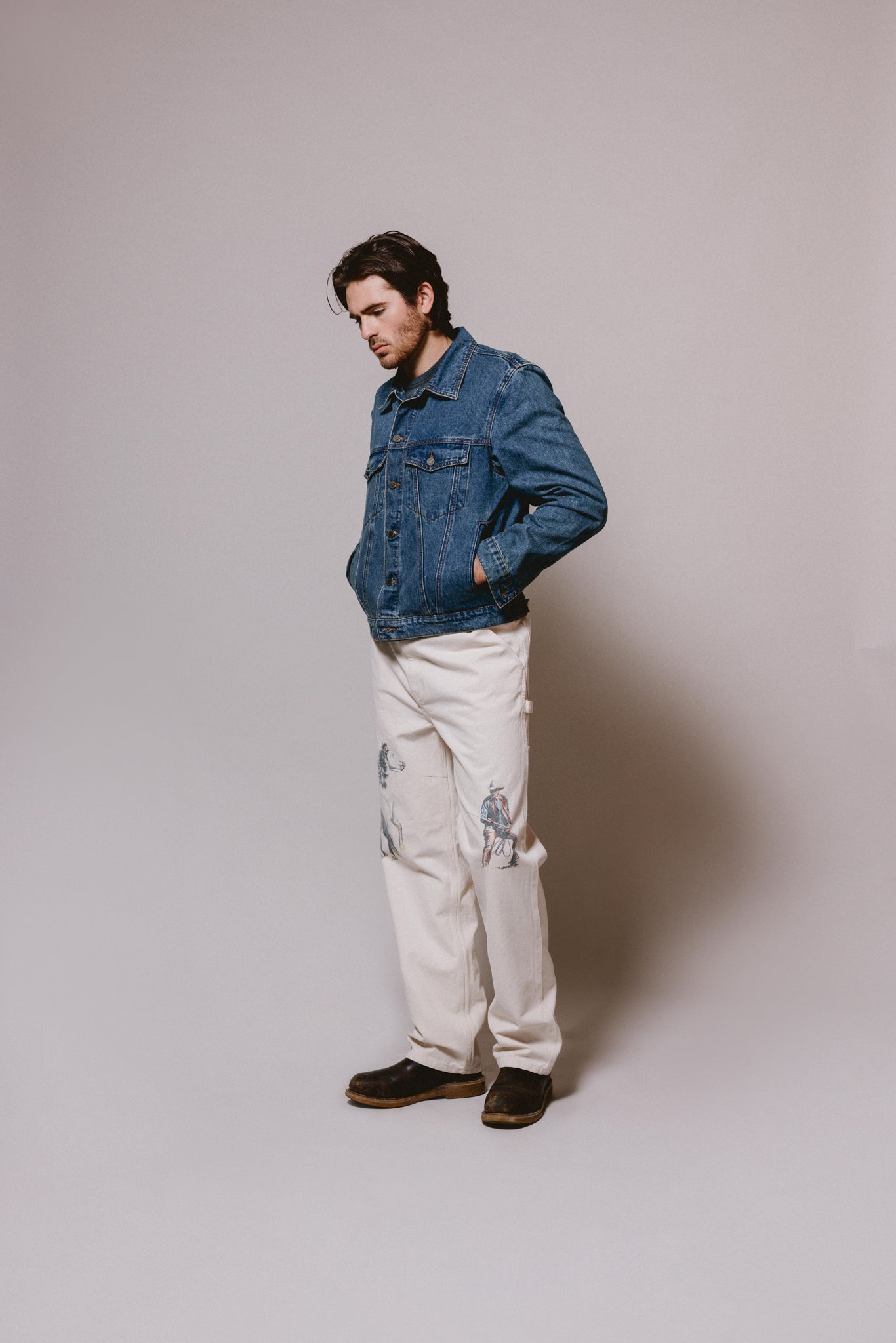 If Not For The Rest Of Time Painters Pants | Natural