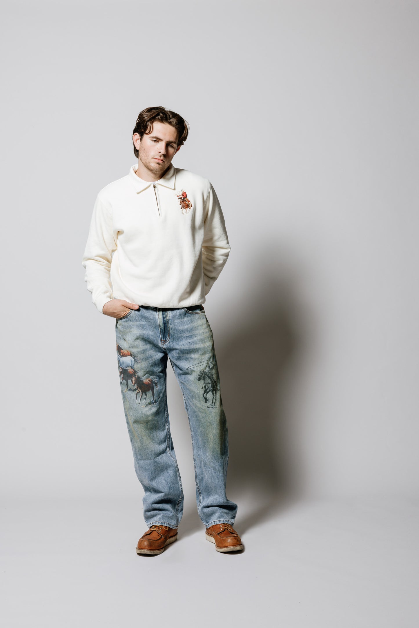 Lasso Sport Quarter Zip | Bone
