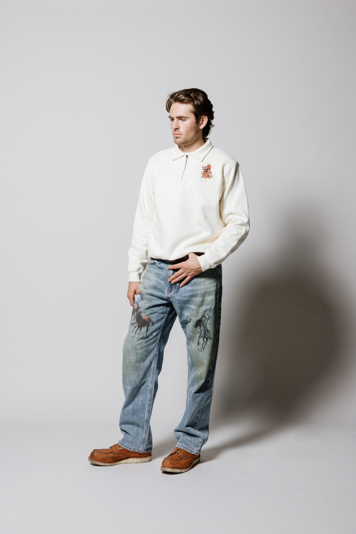 Lasso Sport Quarter Zip | Bone