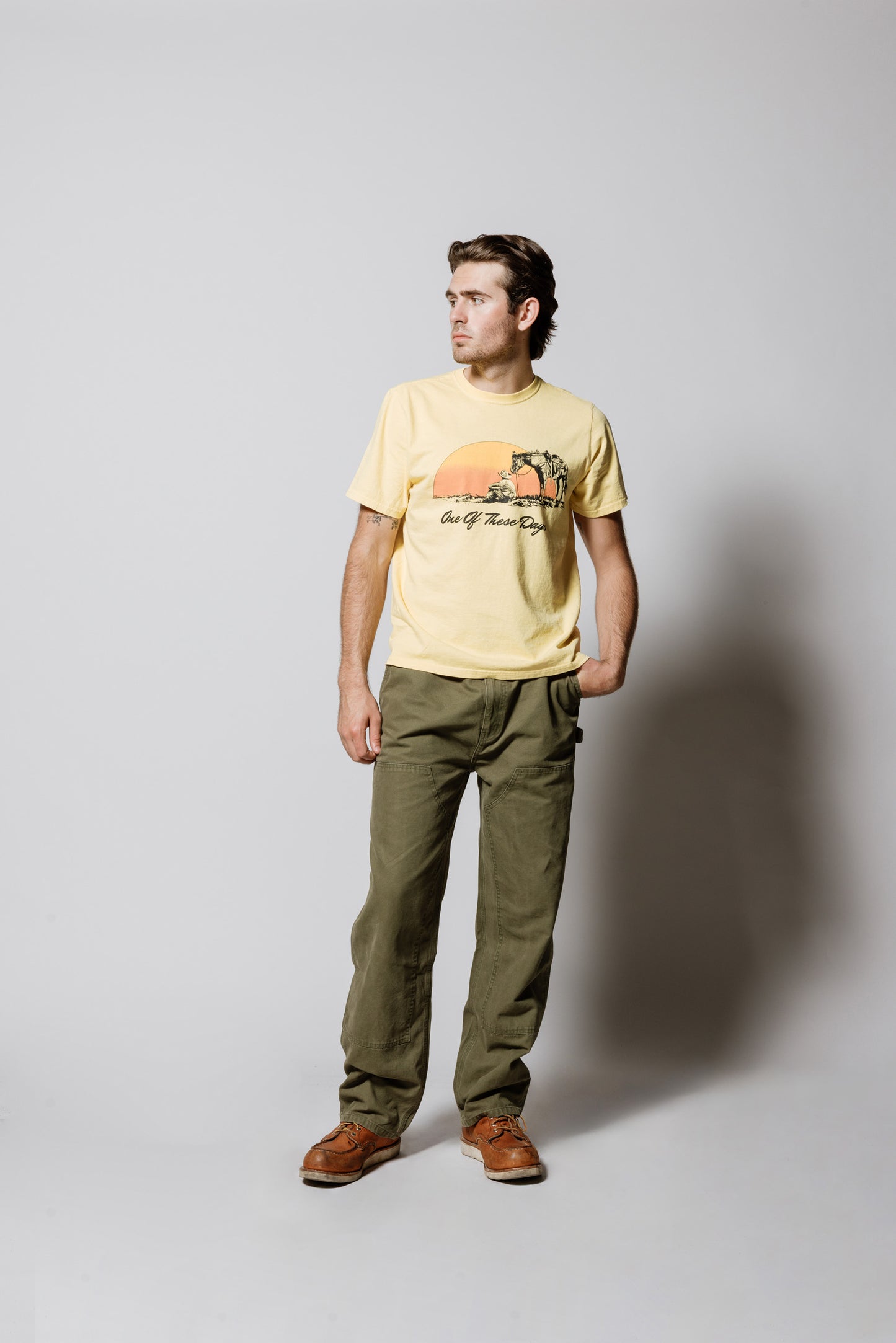 Could Only Remember T-Shirt | Hard Washed Yellow