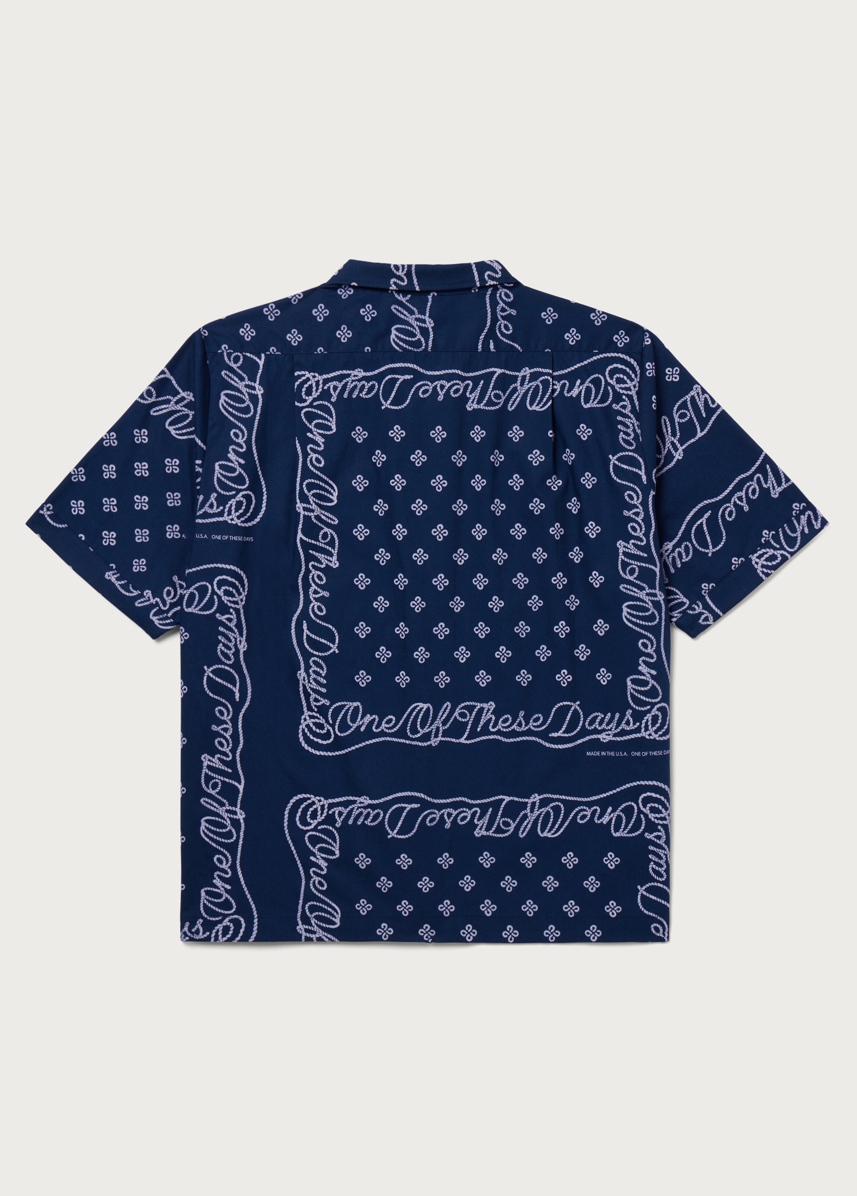 Louis Vuitton Monogram Bandana Short-sleeved Denim Shirt Indigo. Size S0