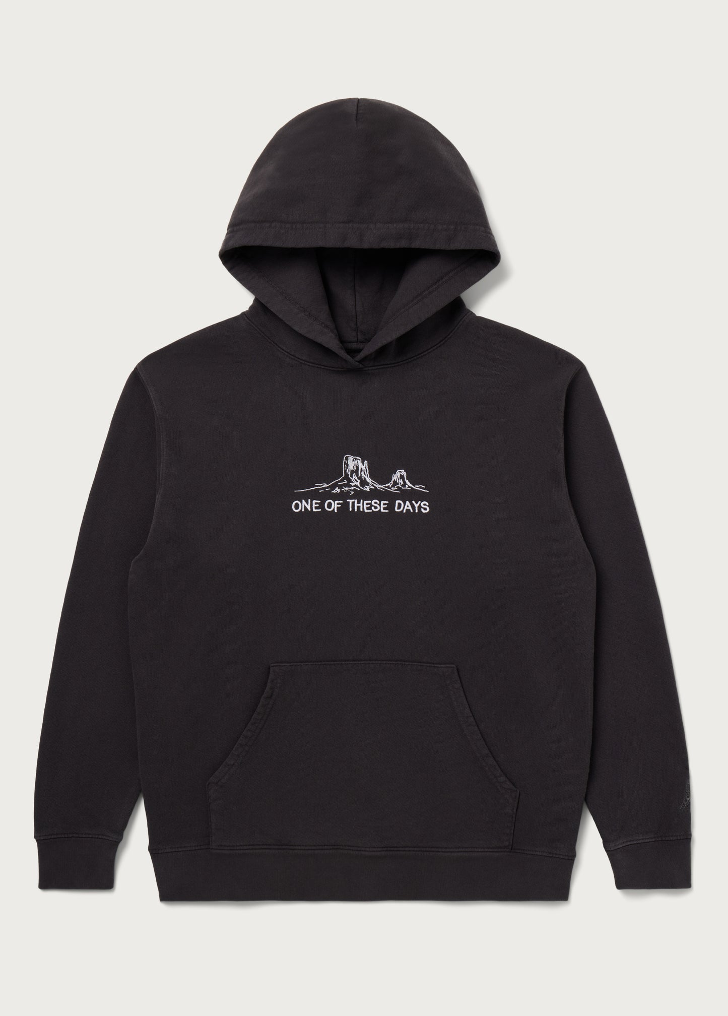 Counting Every Second Hooded Sweatshirt | Black