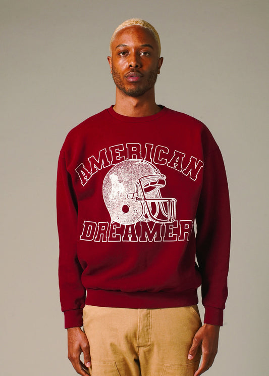 American Dreamer Crewneck Sweatshirt | Burgundy