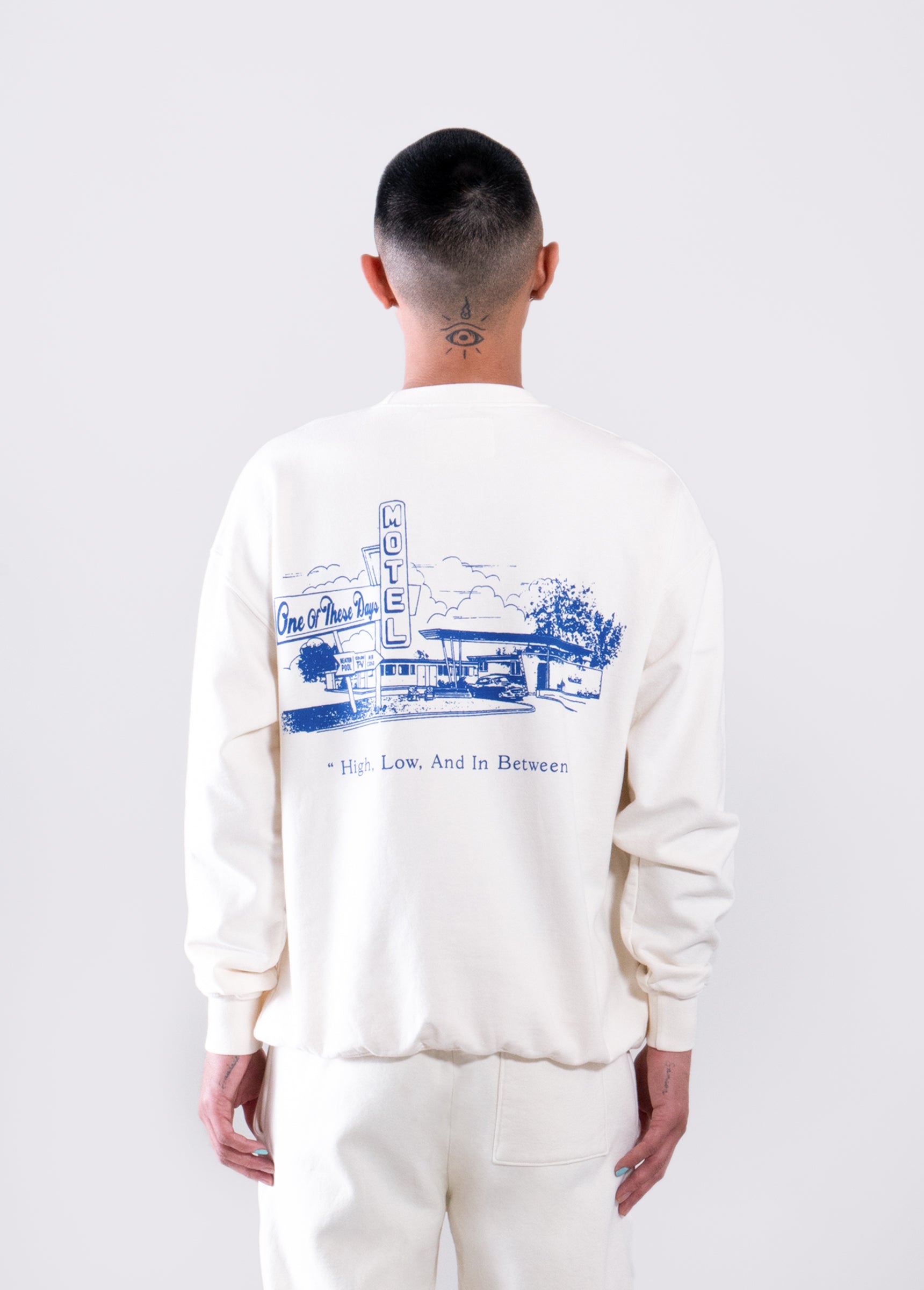Motel Crewneck Sweatshirt | Bone