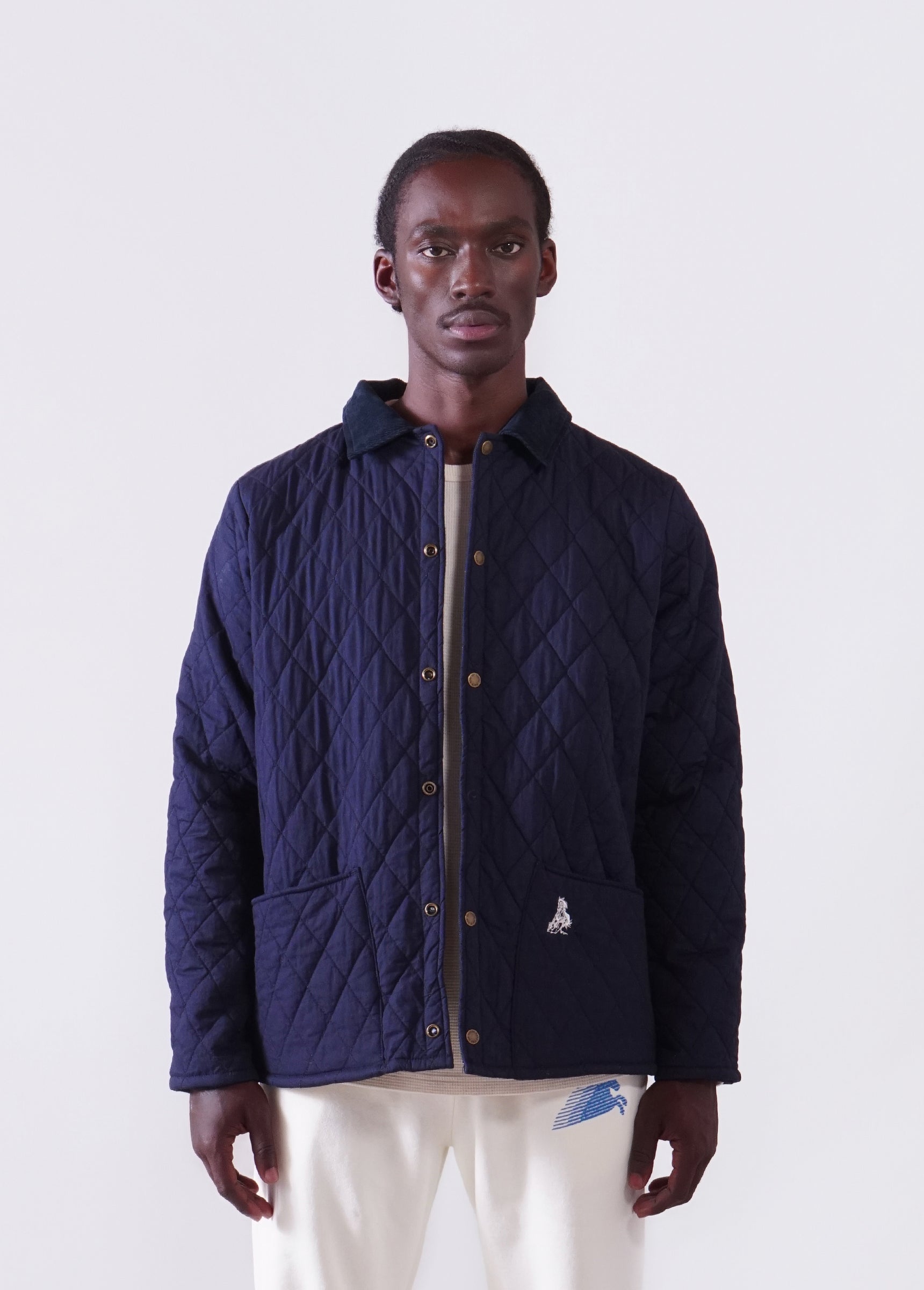 Quilted Jacket | Navy