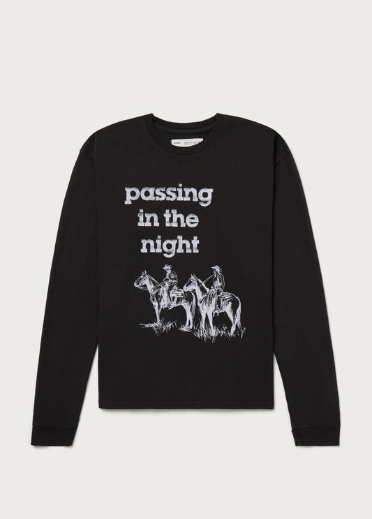Passing In The Night Longsleeve Shirt | Black